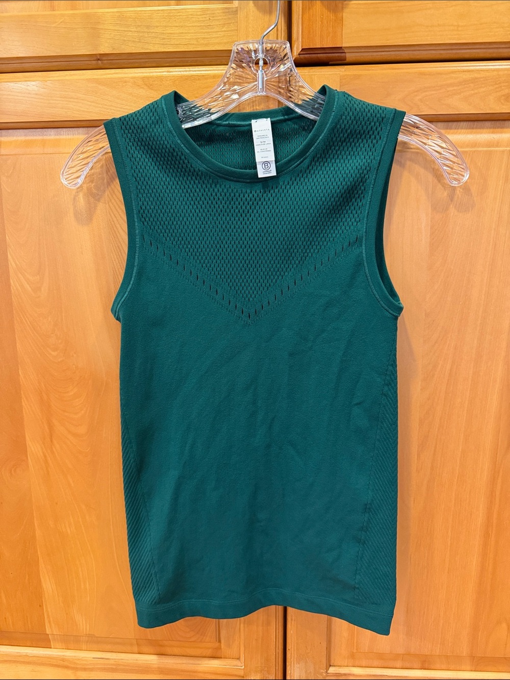 Sleeveless Knit Tank Top - Forest Green